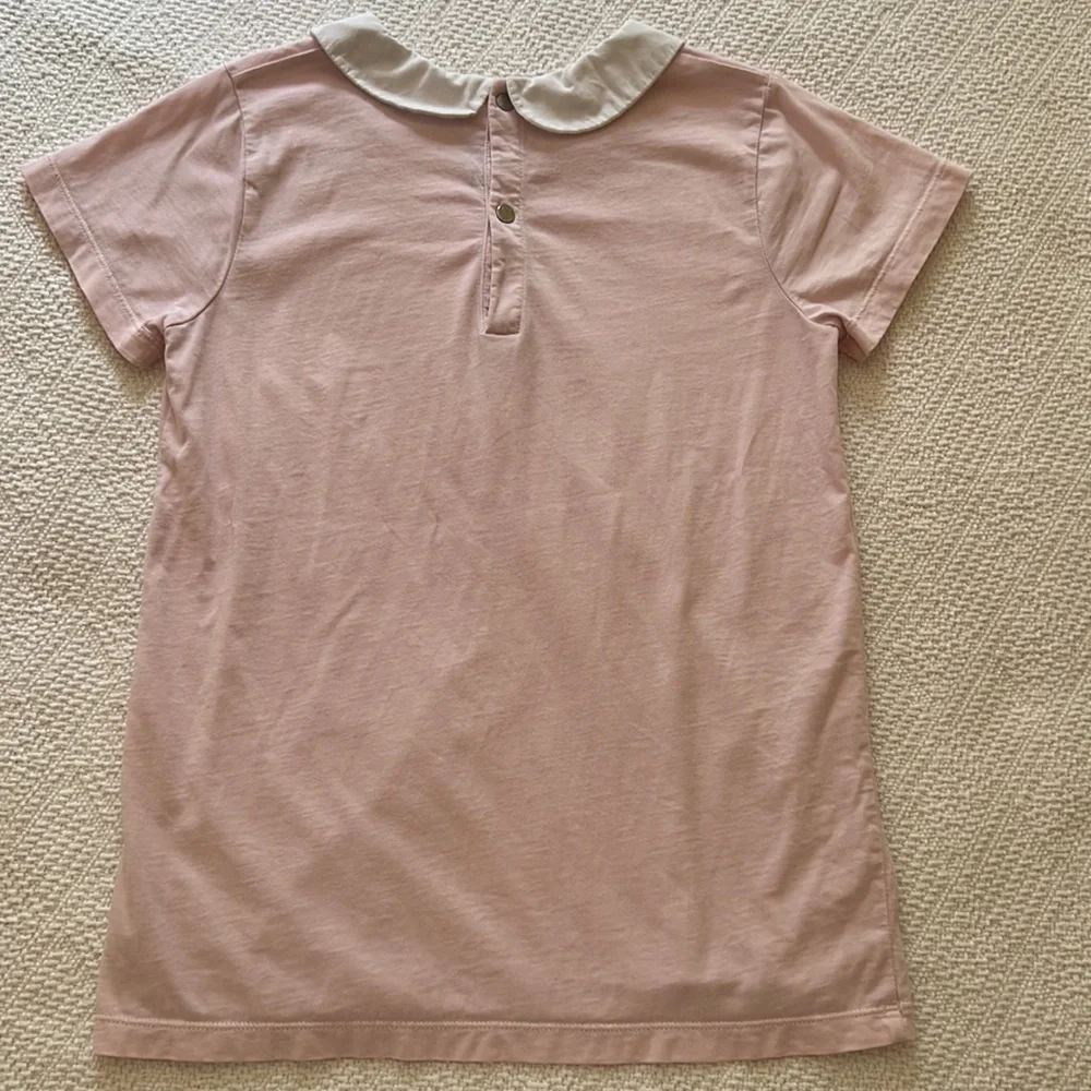 Jacadi Paris light pink white collared top - Picture 4 of 9